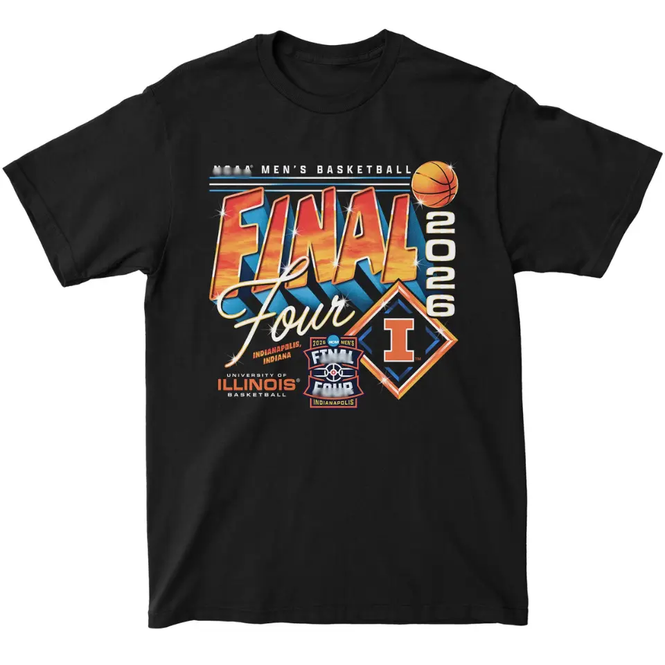 [ SALE OFF 50%] 2026 Illinois Men's Basketball Final Four - Streetwear Tee Shirt