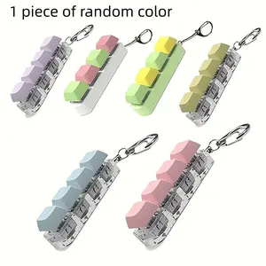 Car Keychain Stress Relief, Keyboard Button Design Decorative Accessory, Suitable for Car Key Attachments, Indoor Decoration
