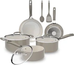 Mainstays 10 Piece Heavy Gauge Ceramic Cookware Set