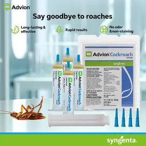 Syngenta Advion cockroach gel bait 4*30g, 1 plunger 4 tips, suitable for different types of cockroaches such as American, German, Japanese, brown, etc.