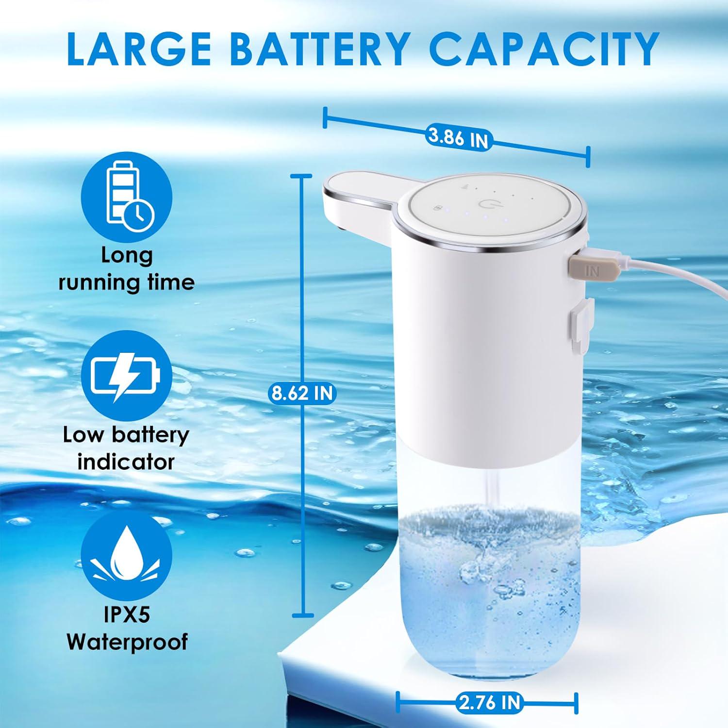 Automatic Soap Dispenser – Touchless 4-Level Adjustable Foaming Hand Soap Dispenser, Wall-Mount or Countertop