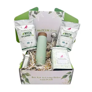 PCOS Herbal Spearmint Tea (2-pack), Insulated Bottle and More