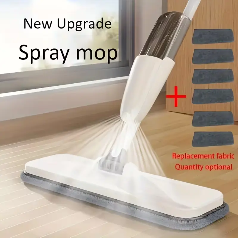 TOLSWE Multifunctional Microfiber Spray Mop with Reusable Pads - Suitable for Dry And Wet Cleaning Of Hardwood, Coated, Tile And Ceramic Tile Floors - Ideal for Kitchens, Bathrooms, Living Rooms with A Long Handle, And Mop Pads