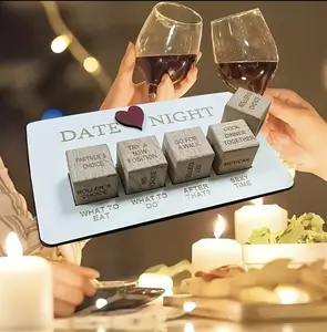 Compact Couples Dice Game Set, Romantic Bedroom Accessories, Decision-Making Gift for Anniversary Birthday, Home-Festive Party Supplies