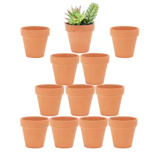 [New Deal]     2.5 inch Terracotta Pots with Drainage Holes,Mini Clay Ceramic  Planter,Cactus Flower Terra Cotta , Nursery Pots for Indoor/Outdoor Plants,12 Pack