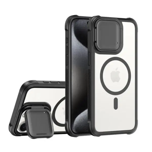 Ultimate Protection iPhone 15 Case - Anti-Slip, Waterproof, Shock Absorbent & Kickstand - MagSafe Compatible