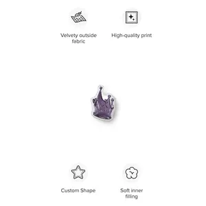 Novi Crown Custom-shaped pillow