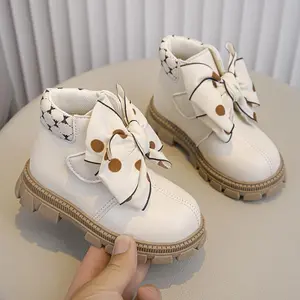 Elegant Princess Boots Toddlers & Small Children Soft Sole Anti-Single Material Comfortable Stylish Lace Hat Christmas Dress Wearing Costume Outfit Kids Kpop Set Boy Birthday Gift