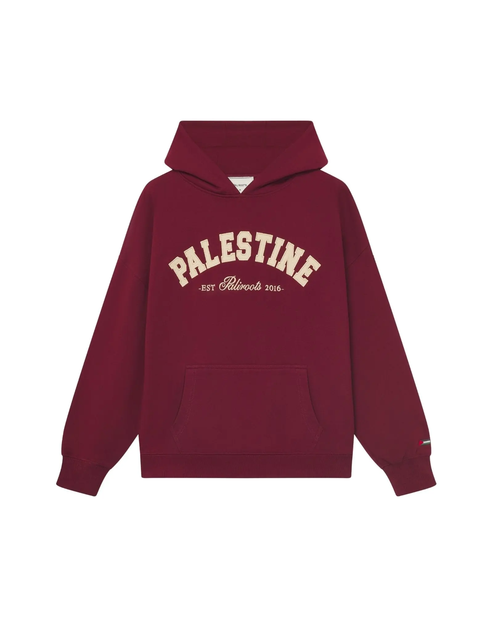 Palestine Varsity Hoodie Burgundy
