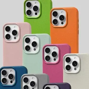 Soft phone cases for  iPhone 17/16/15/14/13/12/11 Promax Pro Plus/X/Xs,Solid color leather texture mobile phone case, high-end anti-fall simple, suitable for men's and women's tpu case