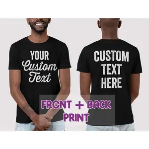 Front and Back Custom Shirt, Custom Text Shirts, T-shirts for Women Custom, Custom Kids T-shirts, Custom Couples Shirts.
