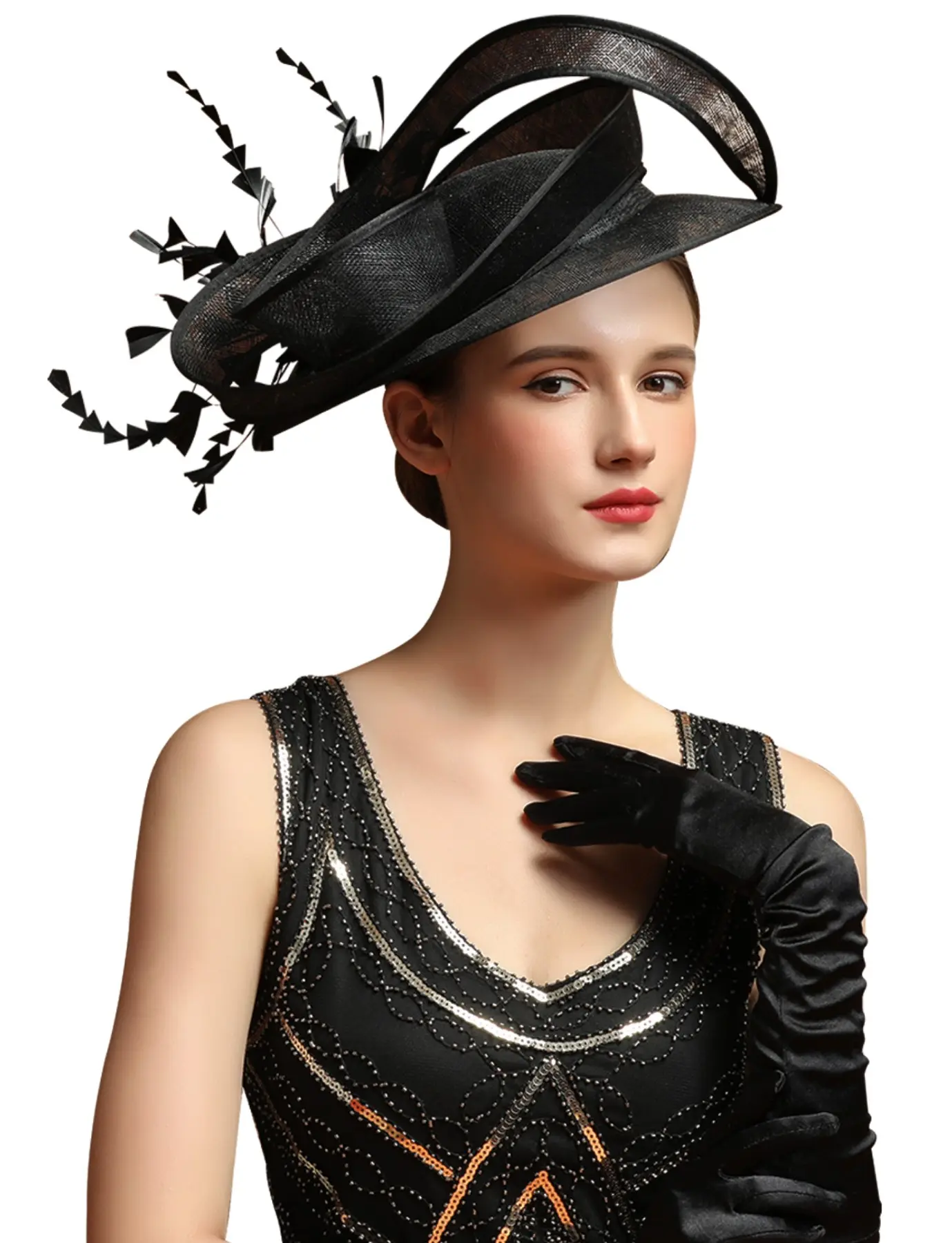 1PC fascinators hat with flower Floral Pattern Costume Headpiece for women，suit for tea parties, cocktail, weddings and grand parties,Easter, Carnival, and horse racing season headwear, Equestrian Accessory