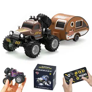 1:64 Remote Control Car Rc Cars Mini 2.4Ghz High Speed Alloy All Terrain Off-Road Vehicle Toys Christmas Gifts, Birthday Gifts