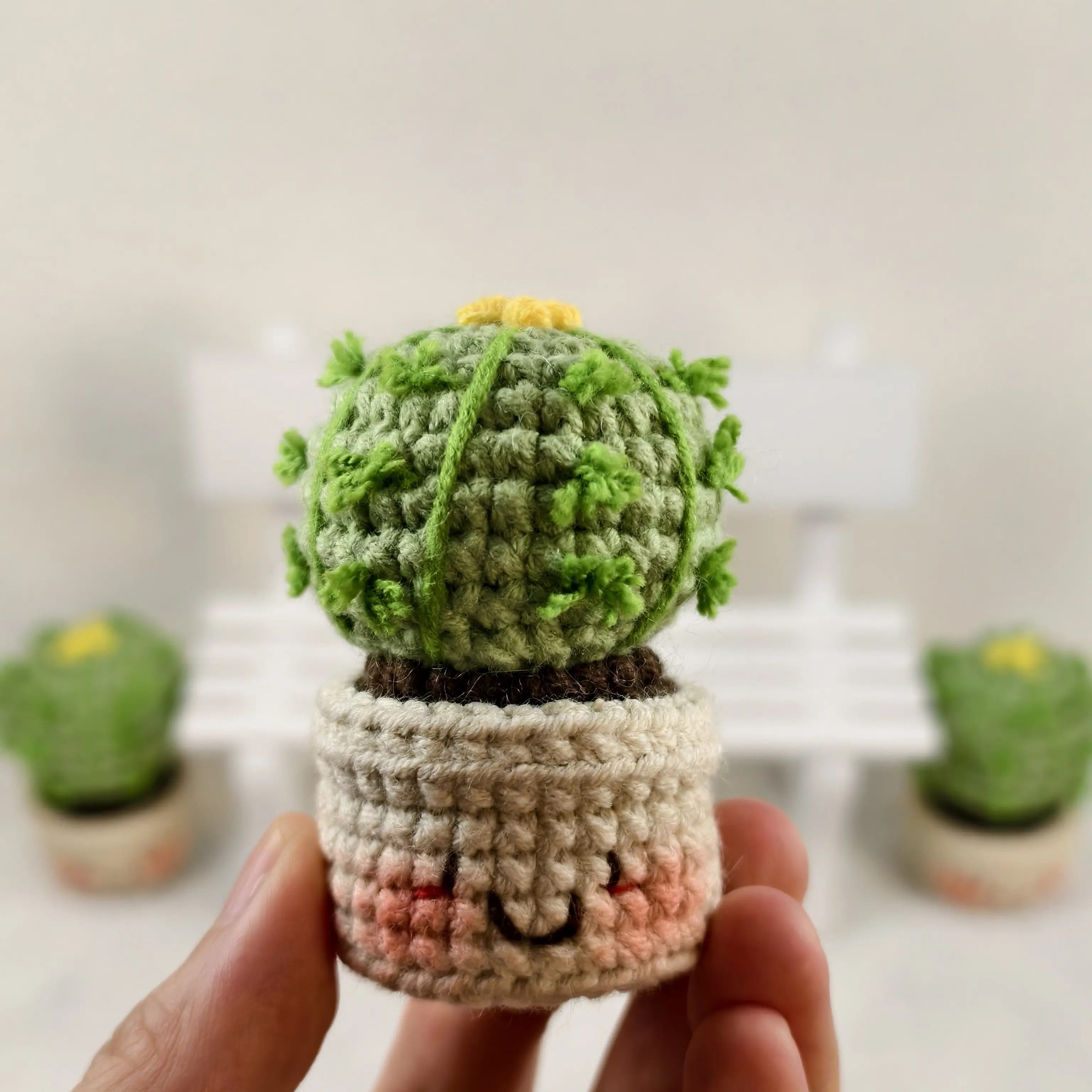 Handmade Amigurumi Crochet Large Cactus Plushie