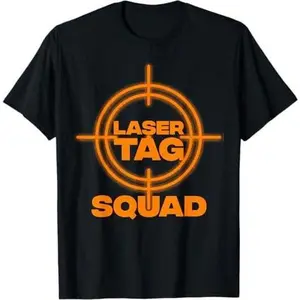 Funny Laser Tag Gift For Boys Girls Cool Squad Shooting Game T-Shirt