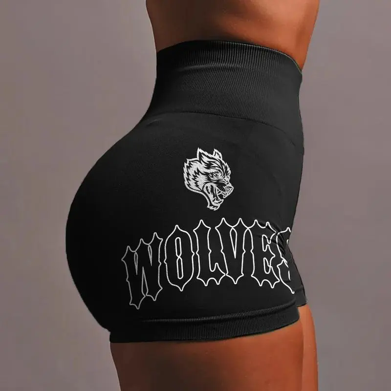 Women Shorts Fitness Gym Elastic Pants Sportwear High Waist Tight Sport Clothing Womans Bodybuilding Workout Yoga Short Wolves Gymclothes Women Shorts Fitness Gym Elastic Pants Sportwear High Waist Tight Sport Clothing Womans Bodybuilding Workout Yoga Short Wolves Gymclothes