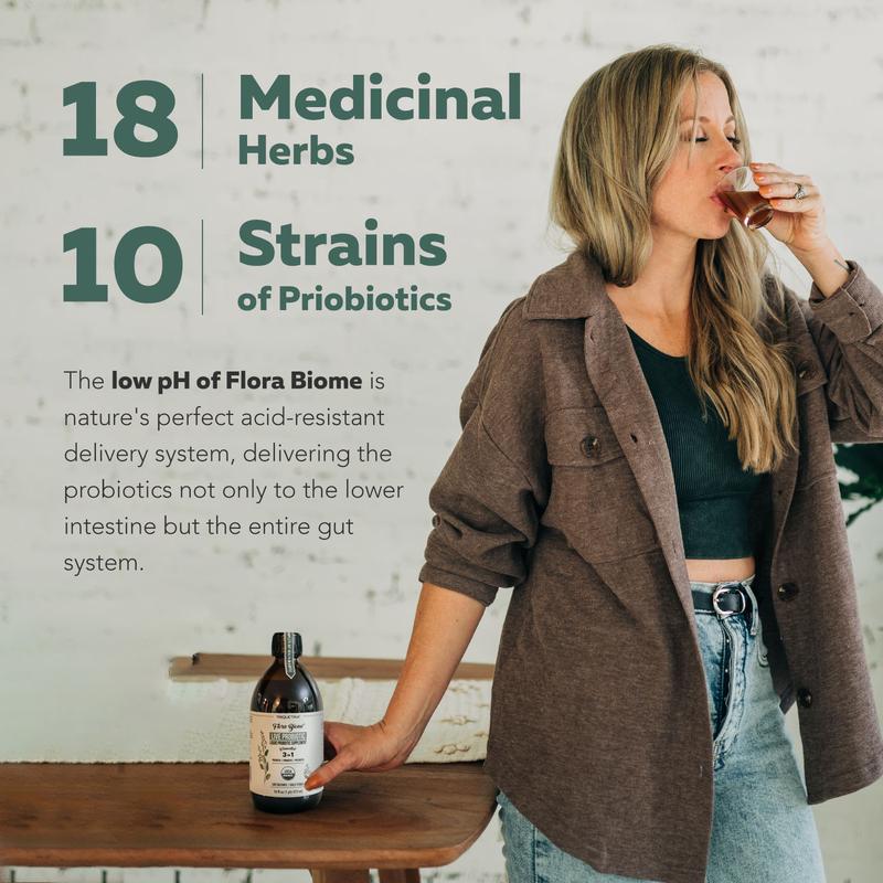 Flora Biome Live Probiotic - Natural Supplement for Health - Edible