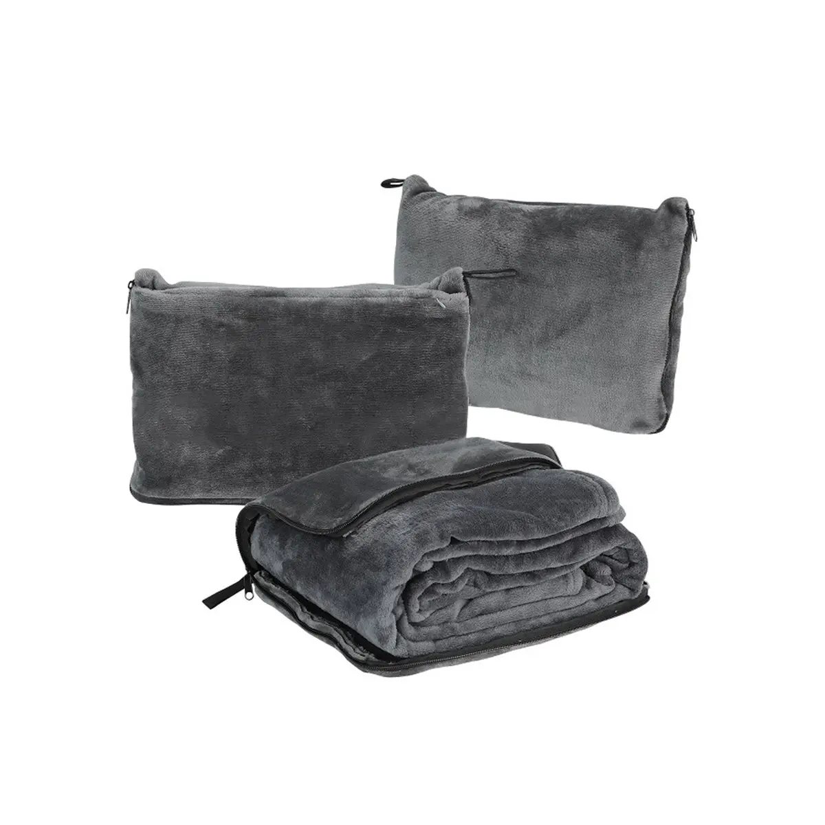 Two-In-One Travel Blanket and Pillow, Super Soft Lightweight, Perfect for Airplane Camping Office Naps, Portable Foldable with Storage Bag, Camping Gear, Camping Accessories, Camping Equipment, Camping Supplies