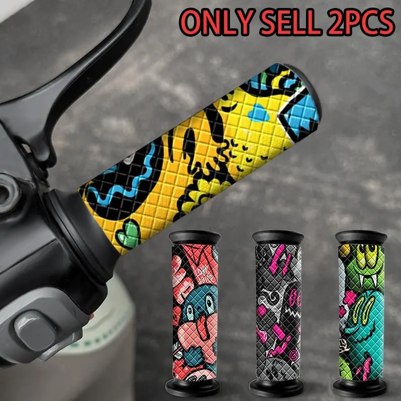 Motorcycle Grip Sticker, Waterproof Anti-slip Decals, Motorcycle Stickers, Self-adhesive Grip Decals for E-bike/ Bicycle/ Motorbike Modification Decoration, Perfect Gift for Riders