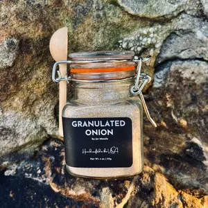 Granulated Onion- 4 oz. | Premium quality Granulated Onion for enhancing your dishes!
