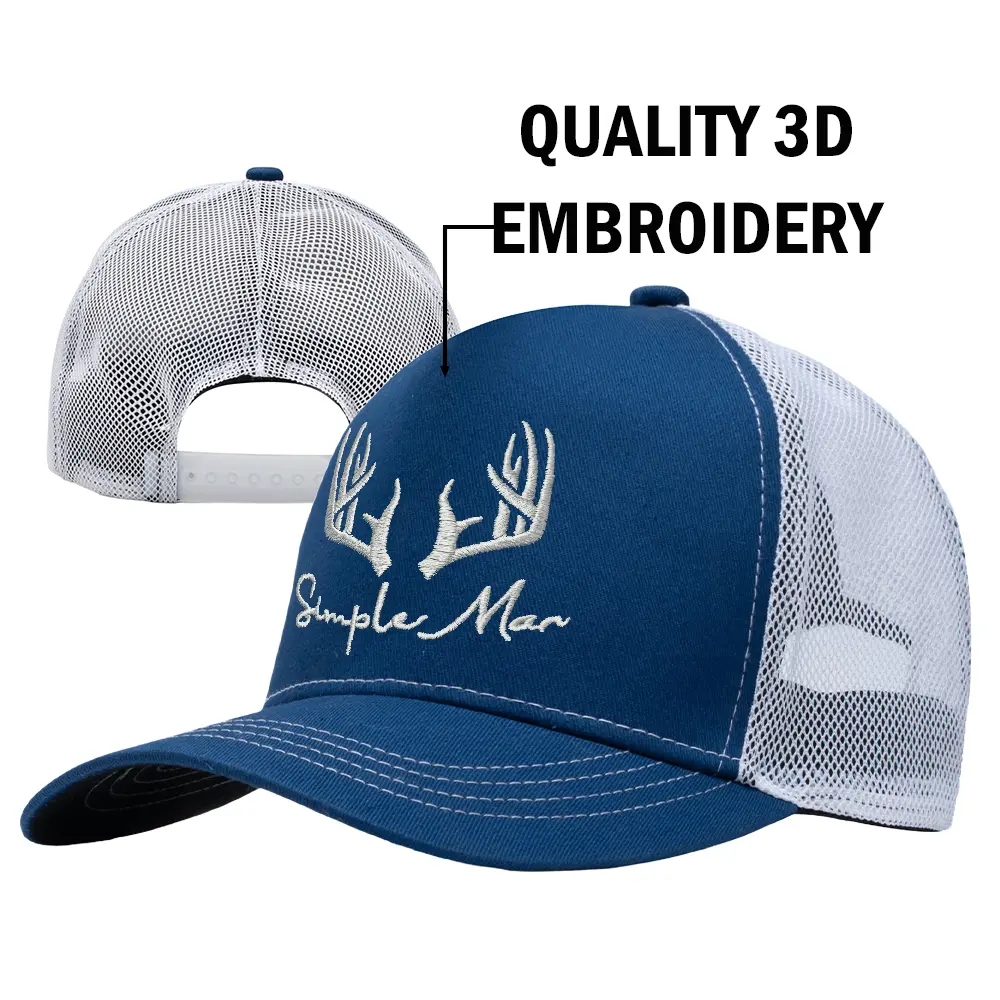 quality 3D embroidery Simple Man Antlers Baseball Cap Casual Wear,Men and women all-purpose outdoor travel, fishing, beach leisure hats - ideal gifts for birthdays, Christmas, and New Year's Day