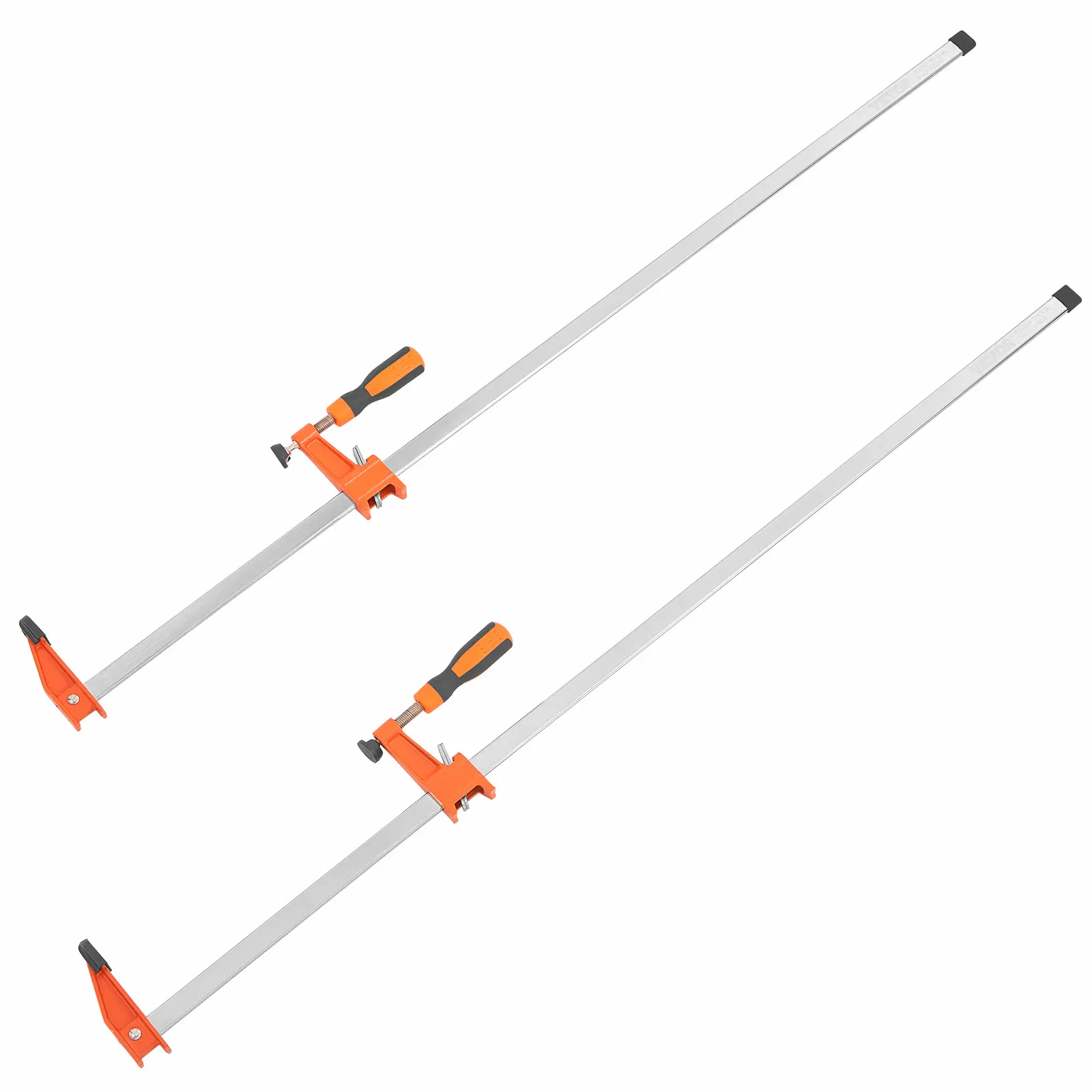 VEVOR Bar Clamps for Woodworking, 2-Pack 36" Clamp/Spreader, Quick-Change F Clamp with 600 lbs Load Limit, 2.5" Throat Depth, Cast Iron and Carbon Steel, Wood Clamps for Woodworking Metal Working
