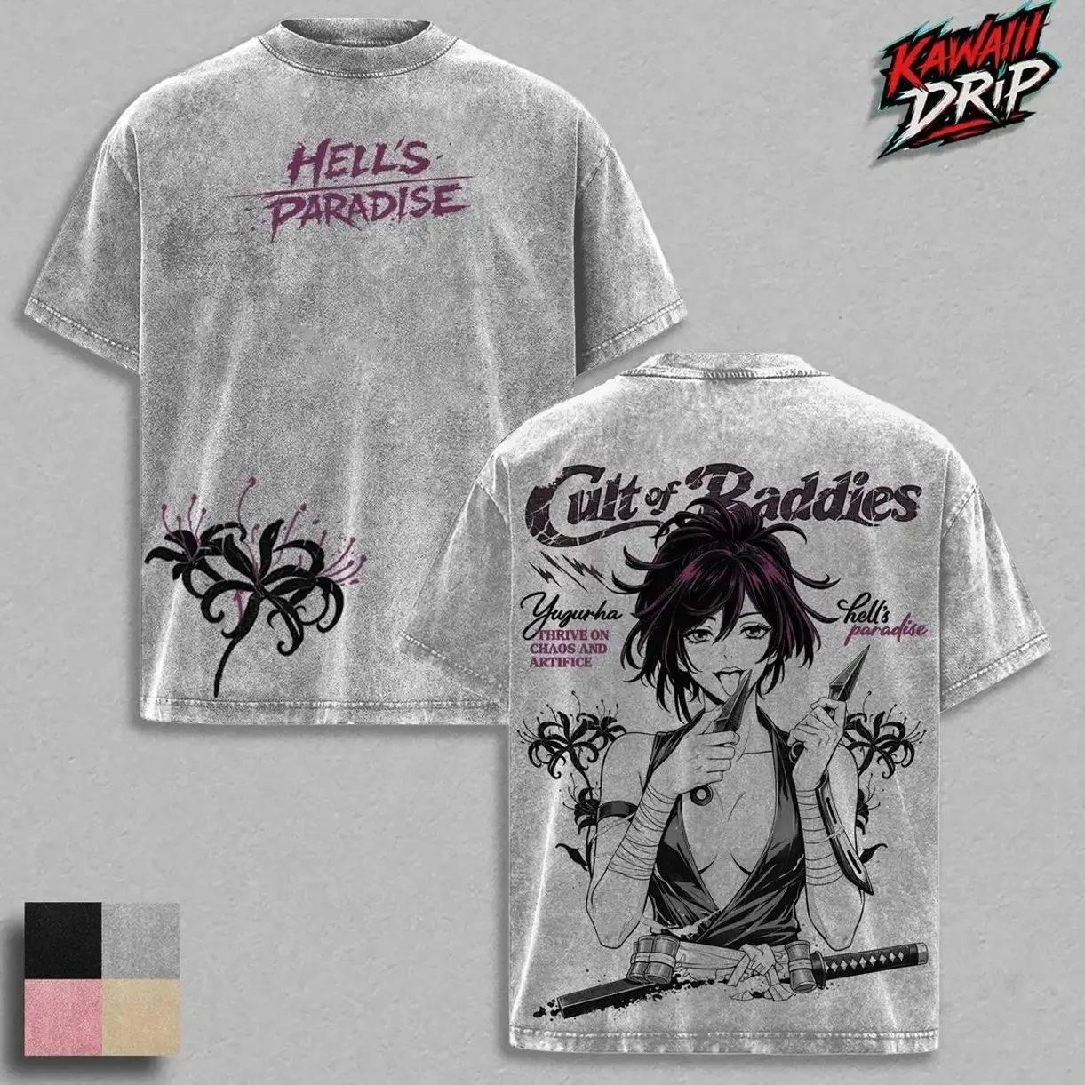 Yuzuriha Hell’s Paradise Anime Graphic T-Shirt Hoodie | Jigokuraku Manga Streetwear Top | Anime Lover Crewneck Unisex Sweatshirt | Graphic Oversized Pullover Merch | Soft Cotton Streetwear Clothes Casual Wear | Anime-Inspired Fashion Gift 12D