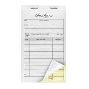 Sales Order Books, 2 Part Carbonless Sales Invoice Book for Small Business, 3.7"x5.1" Receipt Book, Essential Accounting Tool