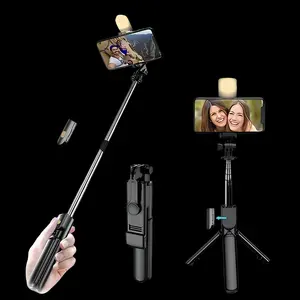 Extendable Tripod Stand w/ Bluetooth Remote for Live Streaming