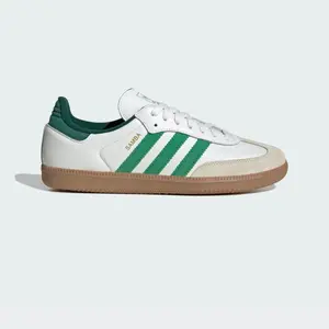 Mens Adidas Samba OG Core White Collegiate Green JI3202