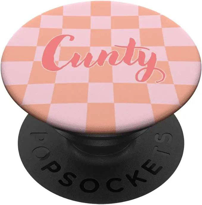 Early 2000's Cunty Pink Checker PopSocket