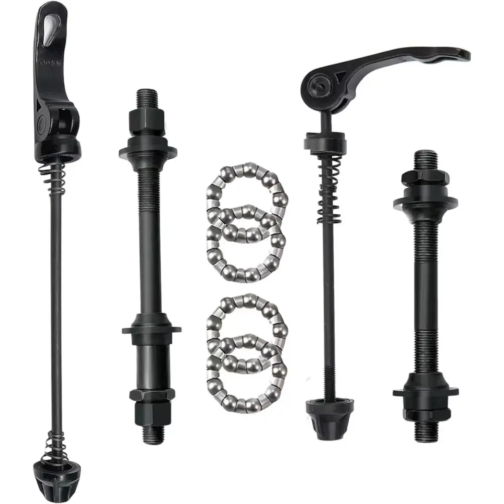 Bike Quick Releases Set,1 Pair MTB Quick Release Bicycle Hub Road Mountain Bike Front & Rear Axle Hollow Shaft Set Bicycle Accessories Bike Accessory Bike Parts