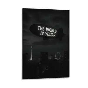 The world is yours - Motivational Poster, Inspirational Wall Art, Home Gym Decor,Motivation Wall Art,Office Art,Success Quote