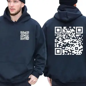 Funny "FU" QR Code Hoodie 2 Sided Unisex