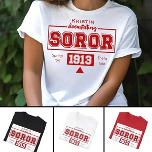 Delta Sigma Theta Tee Shirt, Personalized DST New Initiate Tshirt, Custom DST T-shirt, Alumnae Soror 1913 Sorority Gift, Deltaversary Gift