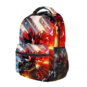 shadow Y2K Fashion School Backpack for Teen Girls, Cute Cartoon Aesthetic Student Bookbag with Padded Shoulder Straps, Large Capacity Casual Daypack and Travel Bag for Kids L-237