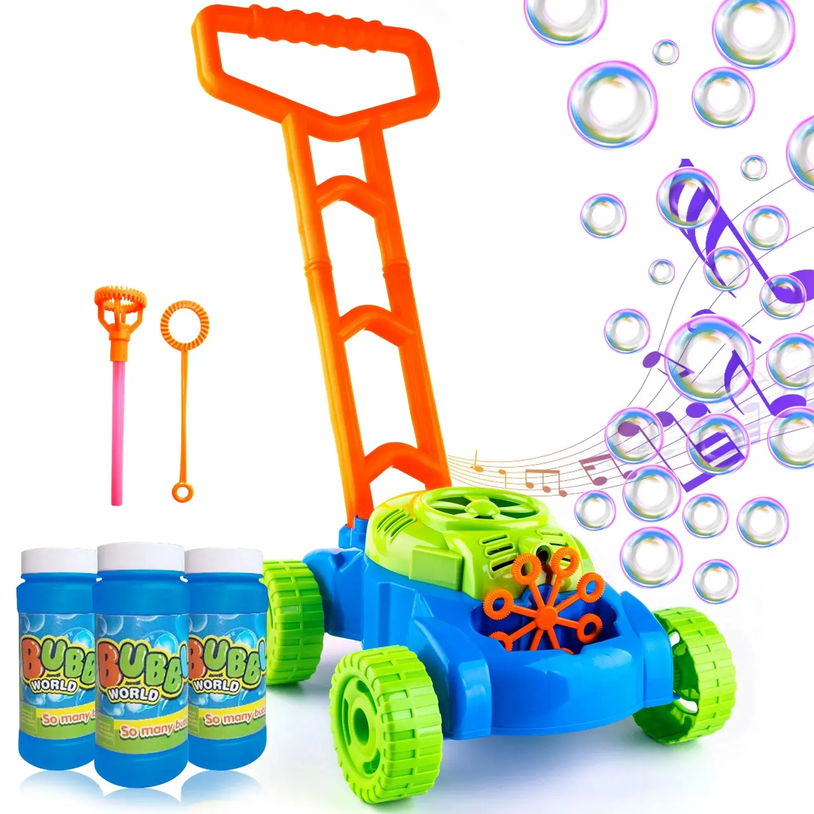 Bubble Machine Lawn Mower Bubble Gun Toys forKids 3-6 Years - Fun Bubble Maker for Boys andGirls, Perfect Birthday and Christmas Party Gift