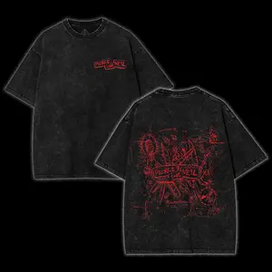 Retro Vintage Pierce The Veil Post Hardcore Band Double Side Shirt – 2000s Emo Rock Cotton Washed Tee, Pierce the Veil Unisex T-shirt - PTV Band Misadventures, Scene Kid Band Merch, Oversized Y2K Alternative Streetwear, Gift for Emo Music Fans