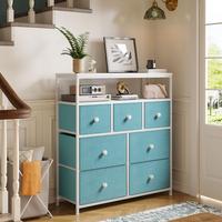 7-Drawer,2-Shelf,Green