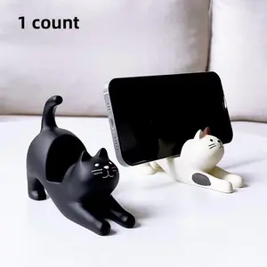 Cute Cat Design Phone Holder, Creative Desktop Cell Phone Stand, Portable Phone Holder, Cellphone Stand, Desktop Phone Mount for Home Office, Mobile Phone Accessories