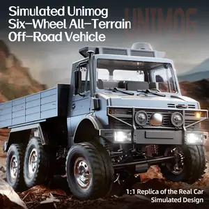 JJRC 6x6 RC Rock Crawler Full Proportional 6-Wheel Drive Off-Road Truck with Brushed Motor Independent Oil Shocks Heavy-Duty Electric Remote Control Car 1:12 Scale