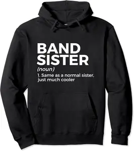 Band Sister Definition Marching Band Pullover Hoodie - Elizabethtej Shop 42B0BKC1C1QP