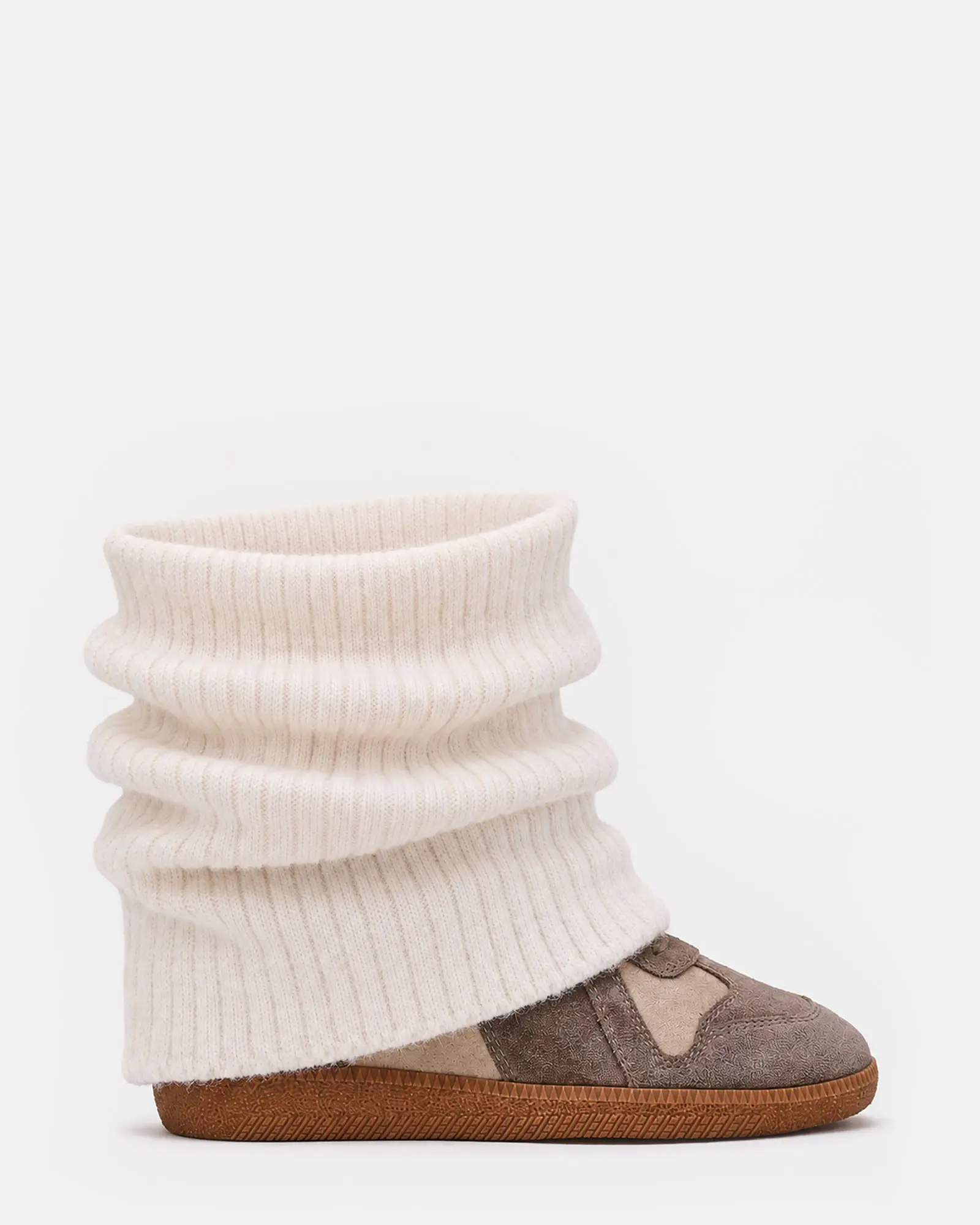 MAVIS KNIT TAUPE SUEDE