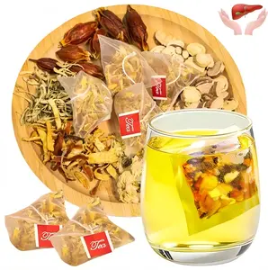 Chicoryand 3GardeniaHoneysuckleLiquorice HerbalTeaReadytoEatConvenient|OrangePeel &Chrysanthemum-CoolRelieffromHeat12Tea Bags-B