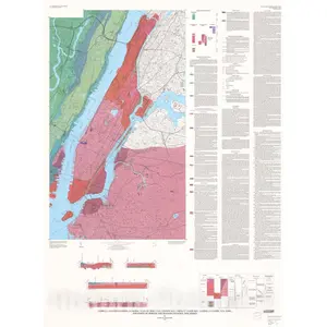 New York County Bedrock Geologic Map 1994 - Historical Map Print