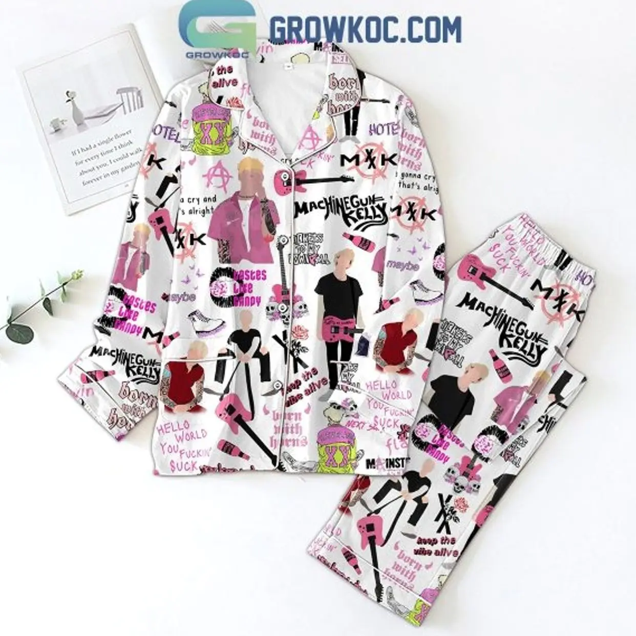 Machine Gun Kelly Keep The Vibe Alive Pajamas Set