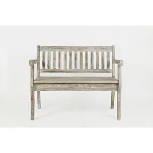 Artisan's Craft 42" Rustic Farmhouse Distressed Solid Wood Storage Bench