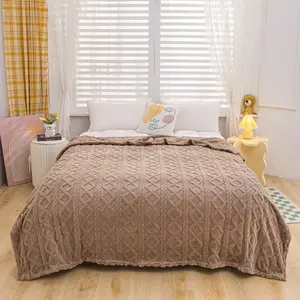 Ultra-soft rib-knit throw blanket with a plush texture, perfect for beds and sofas. Ideal as a throw, single, or double blanket for year-round use. Stylish and decorative—makes a great gift.