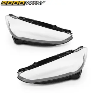 Pair Headlight Lens Covers Fit For 2020-2023 BMW 4 Series G22 G23 G26 Left & Right