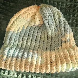 Mint and Teal Ombre Beanie
